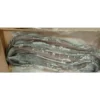 Whole frozen eels with smooth skin and elongated bodies packed in a transport box, ready for premium frozen seafood distribution.