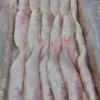 Premium frozen JTB fish with characteristic pink-silver scales and yellow stripes, flash-frozen for high-quality frozen seafood retail.