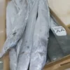 Premium ribbon fish with a distinct silver sheen layered in a bulk shipping box for the frozen seafood market.
